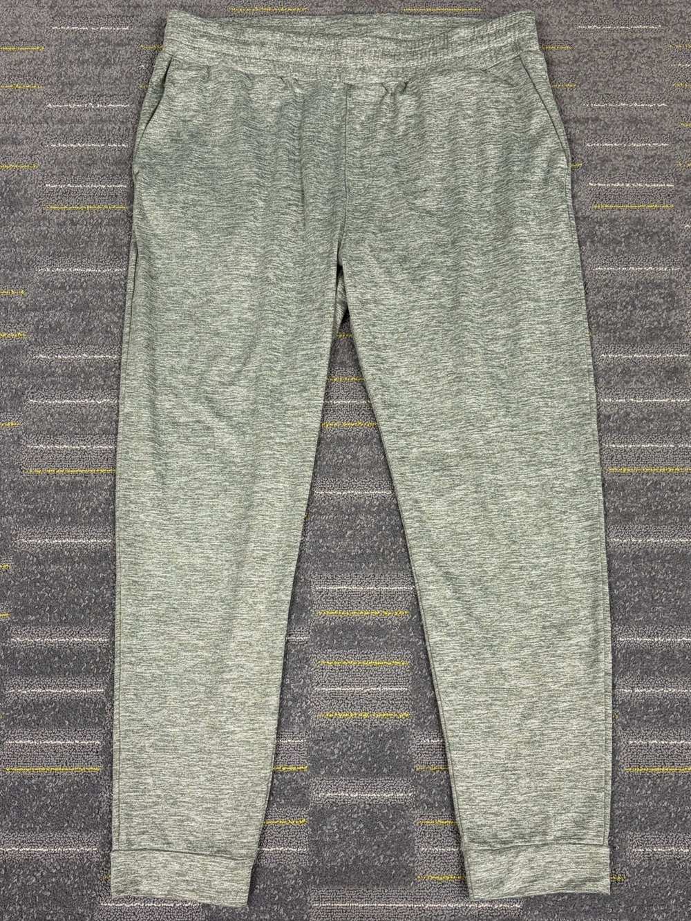 American Giant Mens Heather Green Jogger Pants Sz Medium Made in USA Activewear